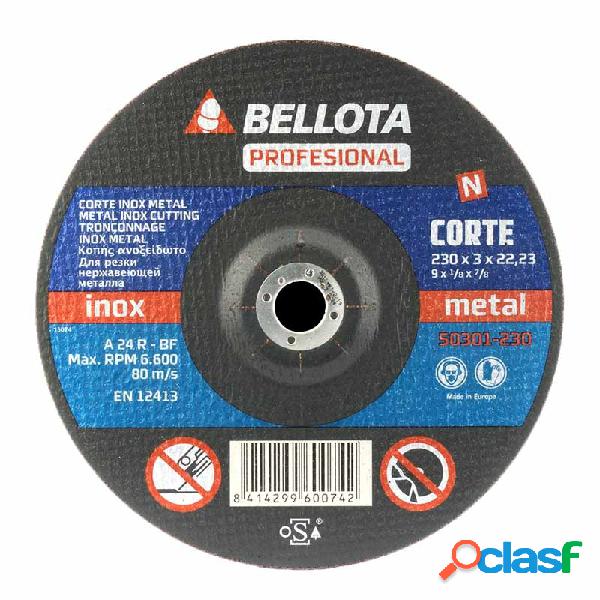 Disco abrasivo corte metal bellota 50301-230