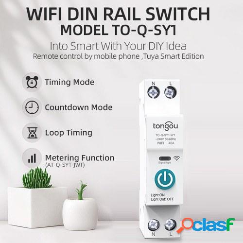Disyuntor inteligente Tuya Wifi Control remoto inalámbrico