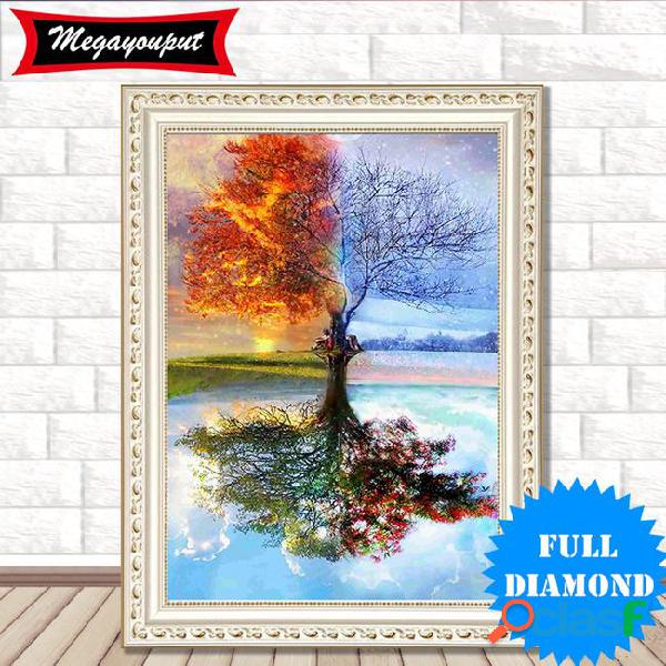 Diy 5d diamond painting kits embroidery four seasons tree