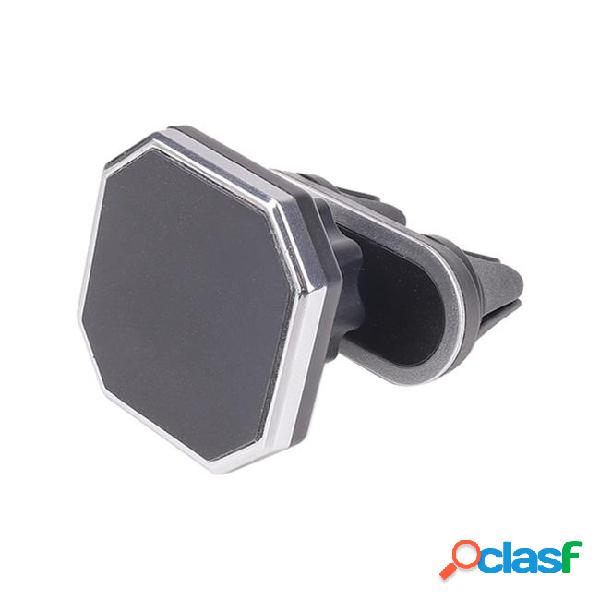 Double clamp car air vent magnetic cell phone mount holder