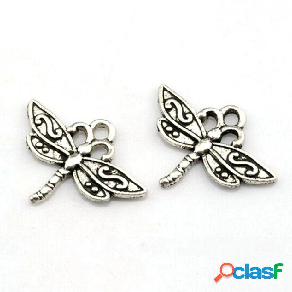 Dragonfly charms pendants alloy jewelry diy fit bracelets