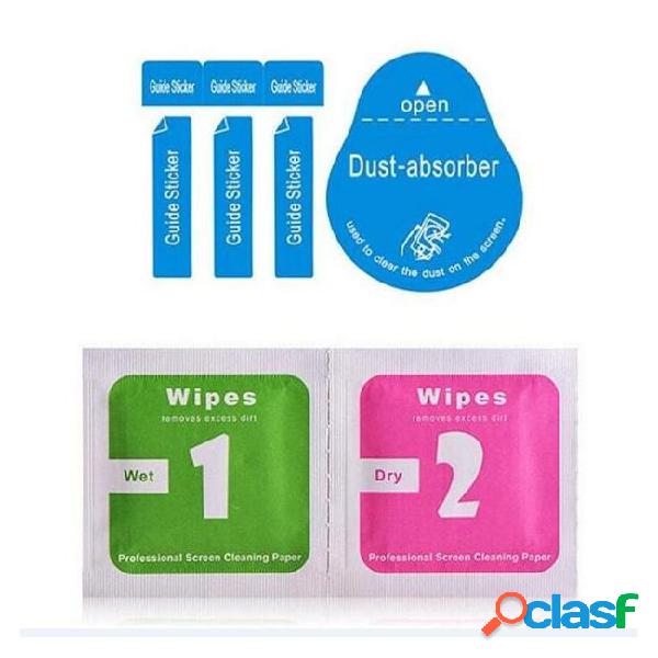 Dry wipes+wet wipes+dust absorber sticker cleaning cloth for