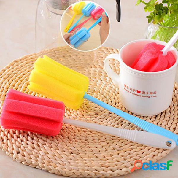 Durable useful cup brush plastic bottle dishes brushes