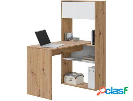 Escritorio HABITDESIGN Duo (Blanco - Melamina - 112 x 140