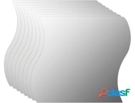 Espejo de Pared VIDAXL Vidrio (Gris - 20x20 cm)