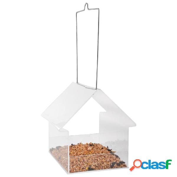 Esschert Design Comedero de pájaros colgante acrílico