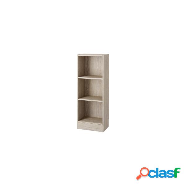 Estanteria basic 107x40x27cm roble patinado