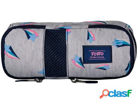 Estuche TOTTO Wish Gray (20.4x8.5x3.3cm - Multicolor)