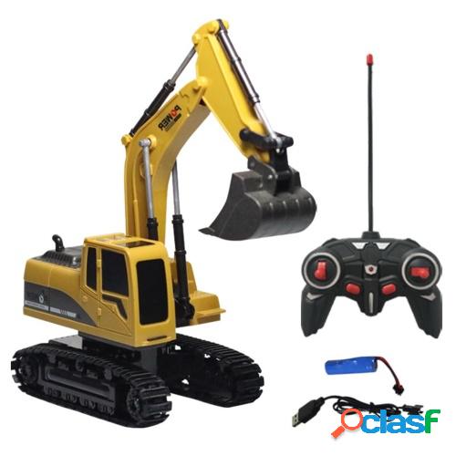 Excavadora de aleación de 6 canales 1:24 Control remoto