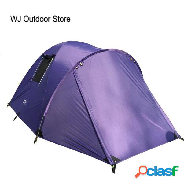 Family tent wj outdoor snzp033 hiking big tents double layer