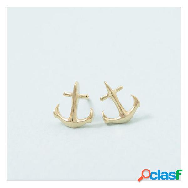 Fashion anchor earrings sailors love stud earrings for women