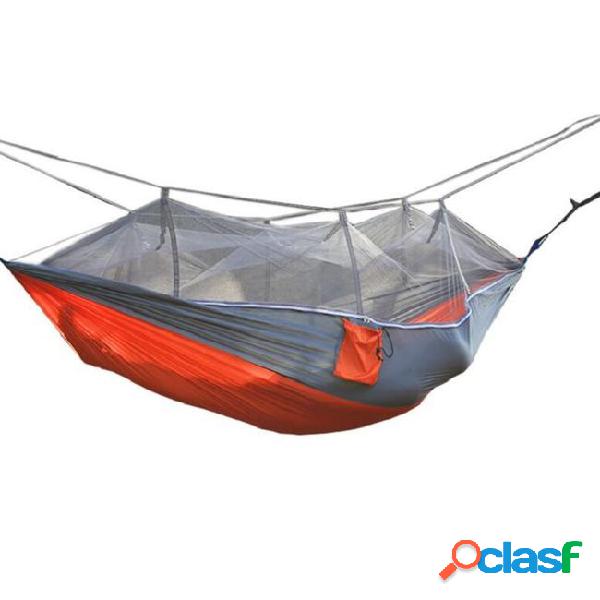 Fashion handy hammock parachute fabric mosquito net hammock