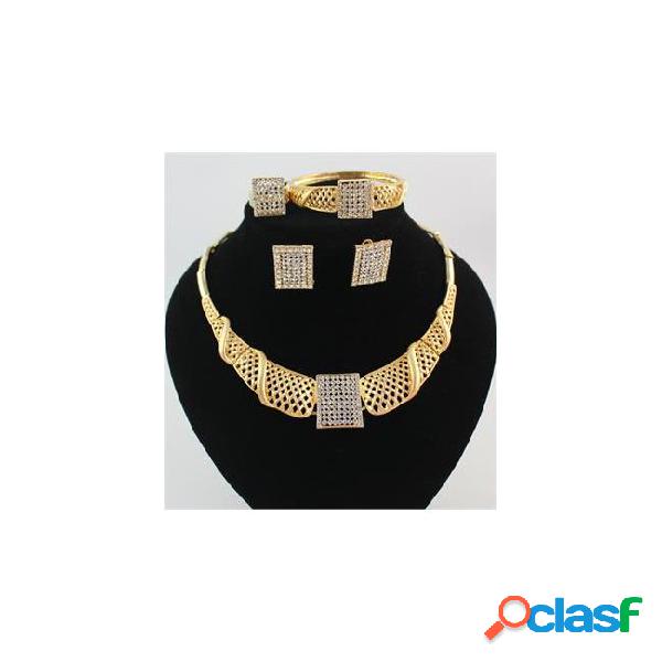 Fashion high quality 18k gold/white plated african jewelry