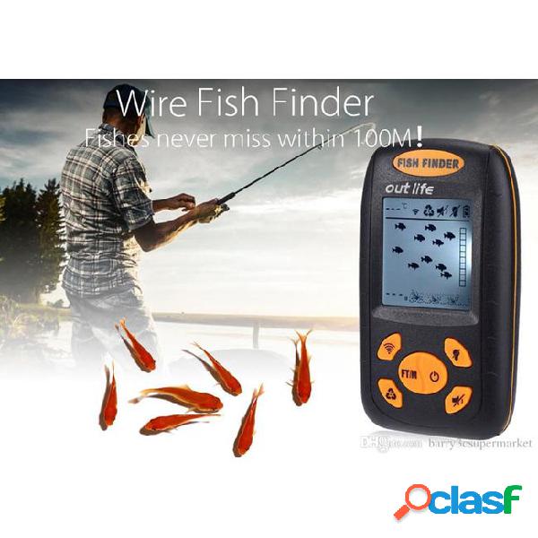 Fish finder fish detector ultrasonic cable cluster shoal of