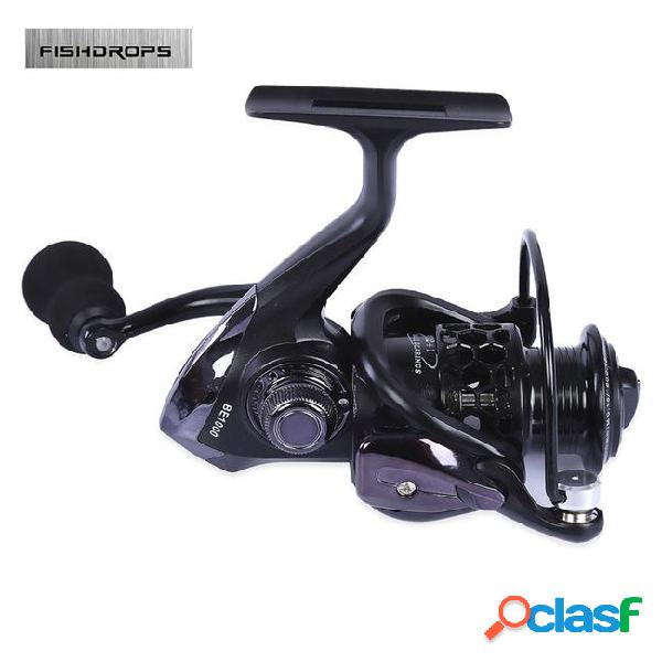 Fishdrops full metal fishing spinning reel with foldable