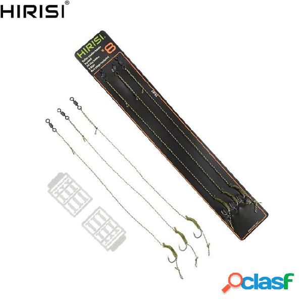Fishhooks 6 x carp fishing rigs ready made rig with hook