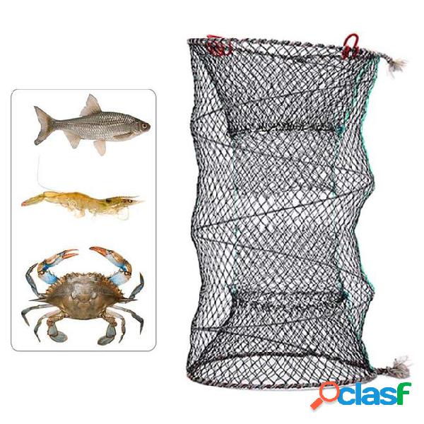 Fishing collapsible trap cast keep net crab crayfish lobster