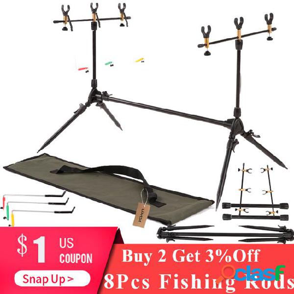 Fishing rods adjustable retractable carp pod stand holder