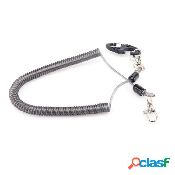 Fishing security rope fishing coiled lanyard safety rope