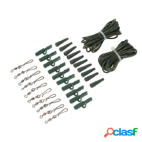 Fishing tackle boxes 32pc carp safety clips lead clip tail