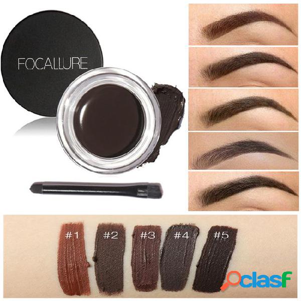 Focallure brand 5 colors eyebrow pomade gel waterproof