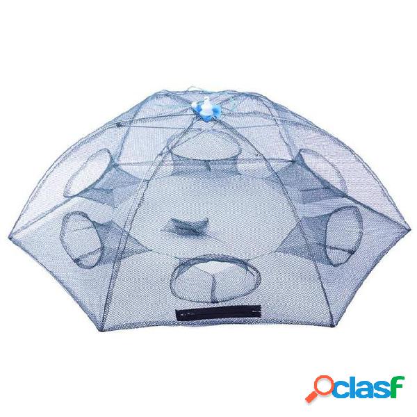 Foldable outdoor fish catcher cage catching net crawfish