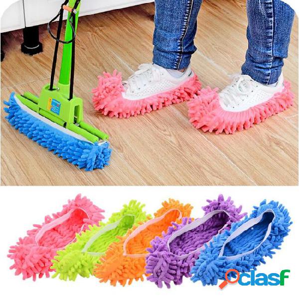 Foot socks creative lazy mopping shoes microfiber mop floor