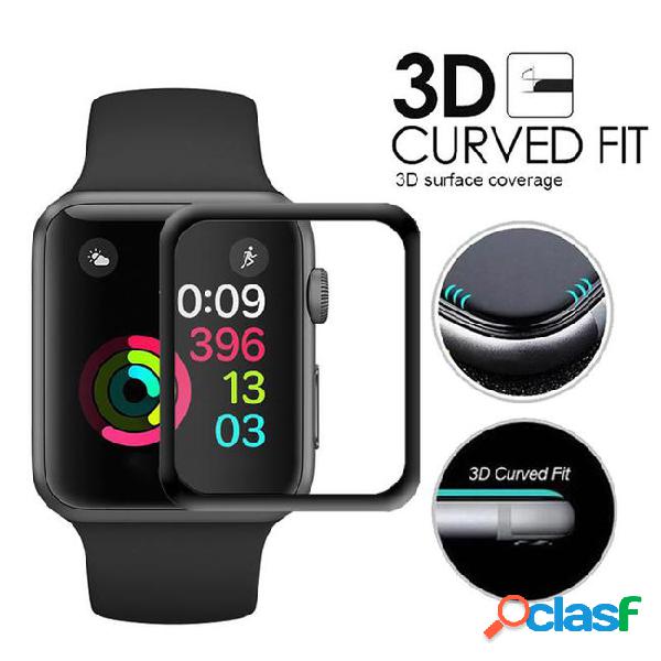 For apple iwatch screen protector 3d full curved tempered