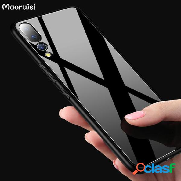 For huawei p20 pro tempered glass case ultra thin hard back