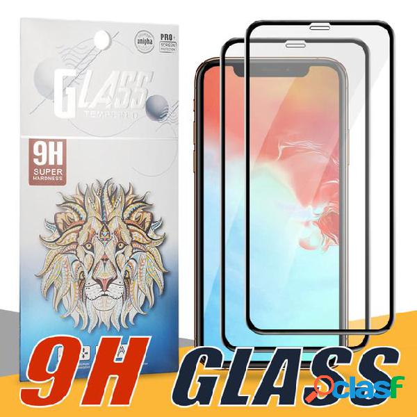 For iphone x 7 8 plus titanium rim tempered glass 0.26mm 9h