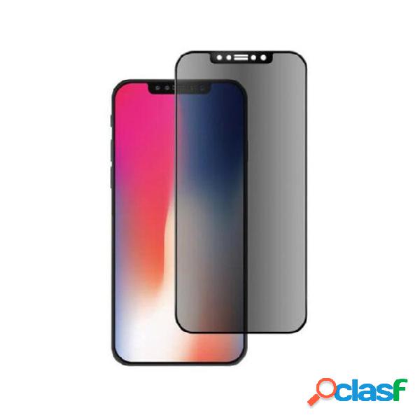 For iphone x 8 6 7 plus carbon fiber tempered glass privacy