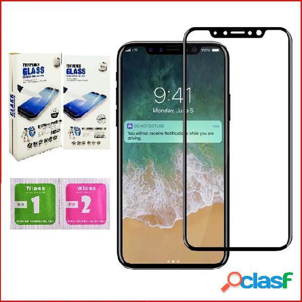 For iphone x tempered glass screen protector 9h scratch 5.8