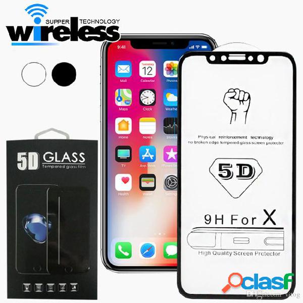 For iphone xs max xr x tempered glass 5d curved screen
