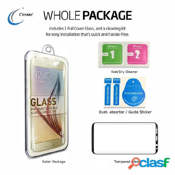 For s9 s9 plus full cover glass 3d curved screen protector