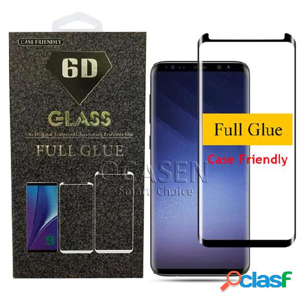 For samsung galaxy note 9 8 s8 s9 plus s7 edge full adhesive