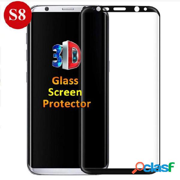 For samsung s8 3d screen protector tempered glass full