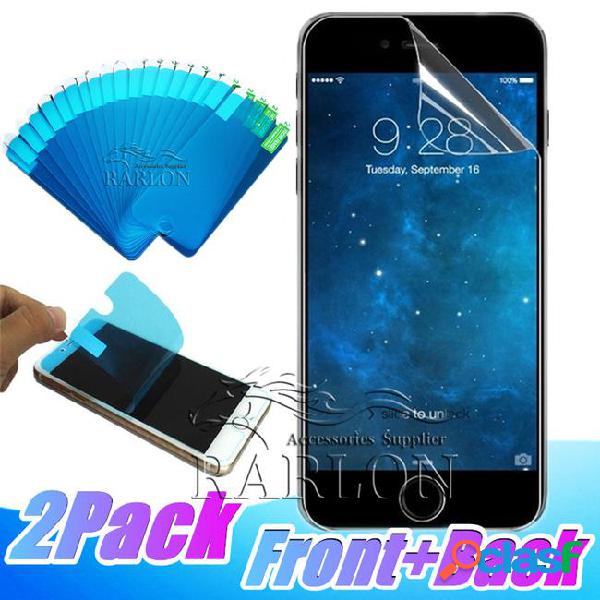 Front and rear back nano soft screen protector explosion