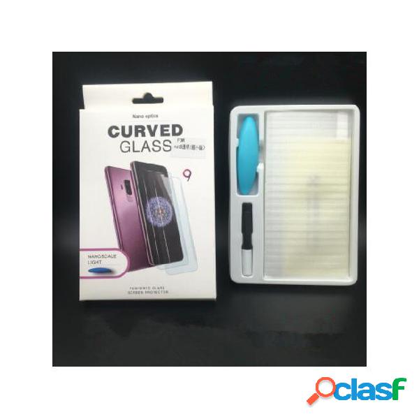 Full adhesive case friendly full glue curved edge glass for