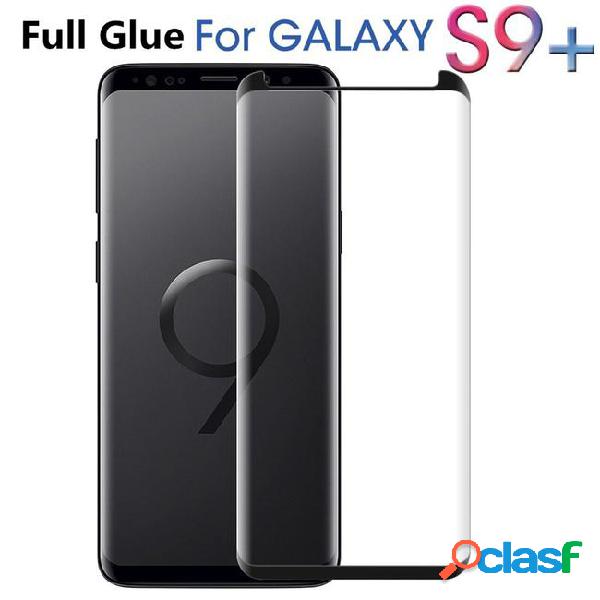 Full adhesive glue tempered glass case friendly 3d curved