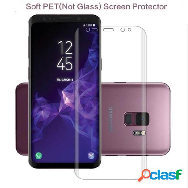Full coverage curved 3d screen protector pet soft film no
