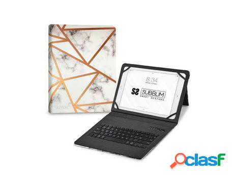 Funda com Teclado SUBBLIM Keytab Pro BT 11 Blanco