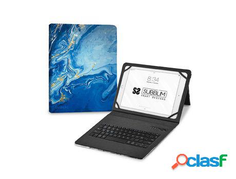 Funda com Teclado SUBBLIM Keytab Pro BT 11 Trendy Azul