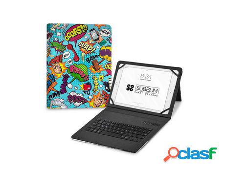 Funda com Teclado SUBBLIM Keytab Pro BT 11 Trendy Comic