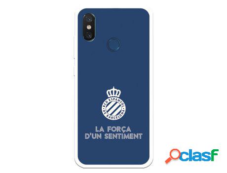 Funda para Xiaomi Mi 8 del RCD Espanyol Escudo Fondo Azul