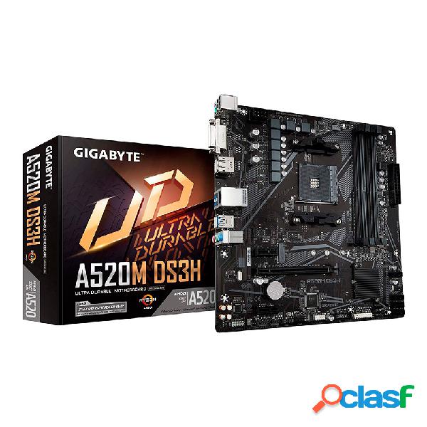 Gigabyte a520m ds3h. socket am4. micro-atx.