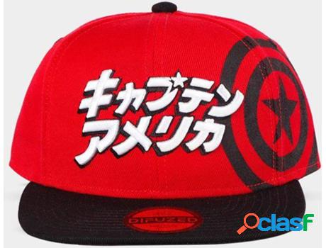 Gorra DIFUZED Marvel Capitan America Japanese