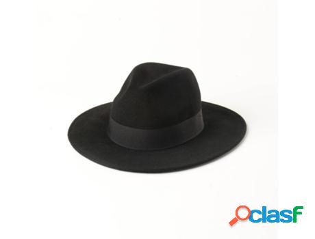 Gorro con cinta de lana 57 cm Negro