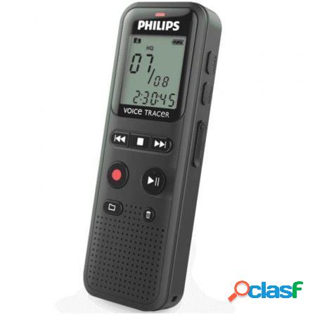 Grabadora de voz philips voicetracer dvt1160/ 8khz/ negro