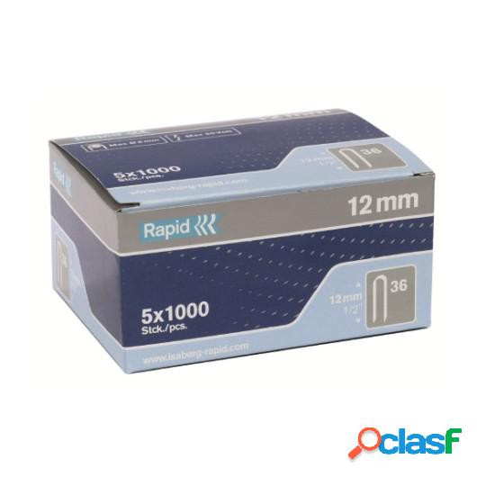 Grapa Elec Cable 12Mm Nº36 Rapid 5.000 Pz