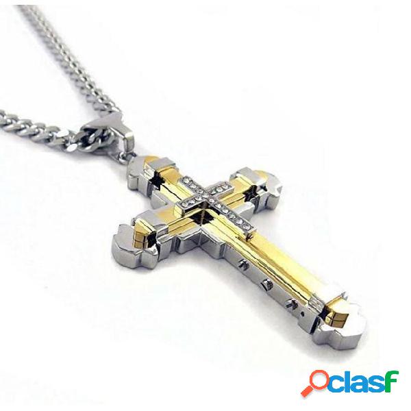 Great pendant necklace for men jewelry gold/silver/black